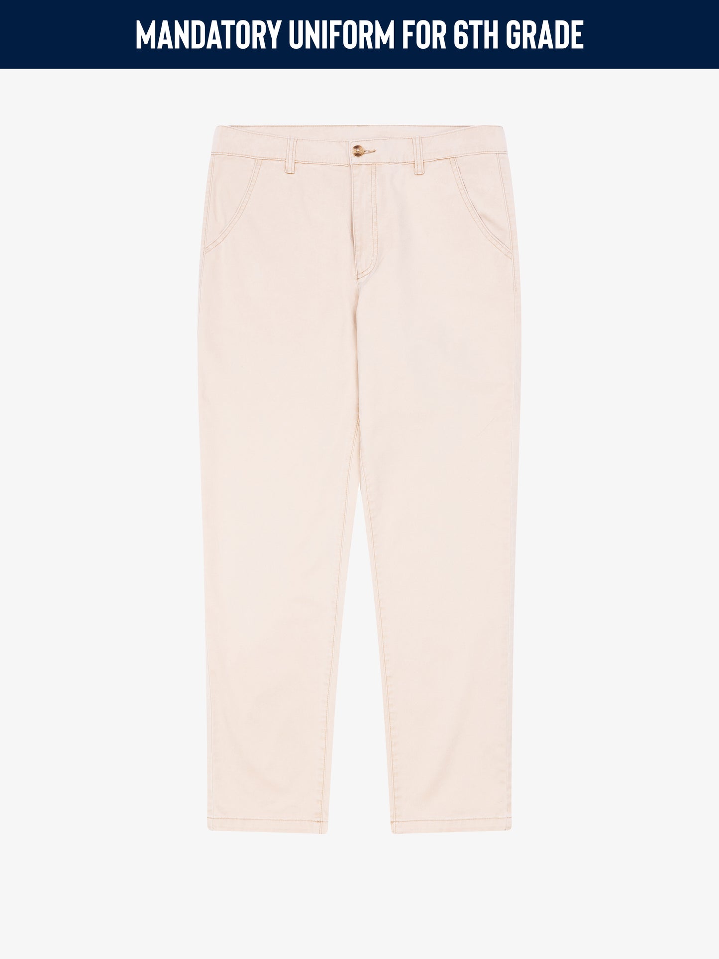 Lamad Academy Khaki Twill Chino Pants